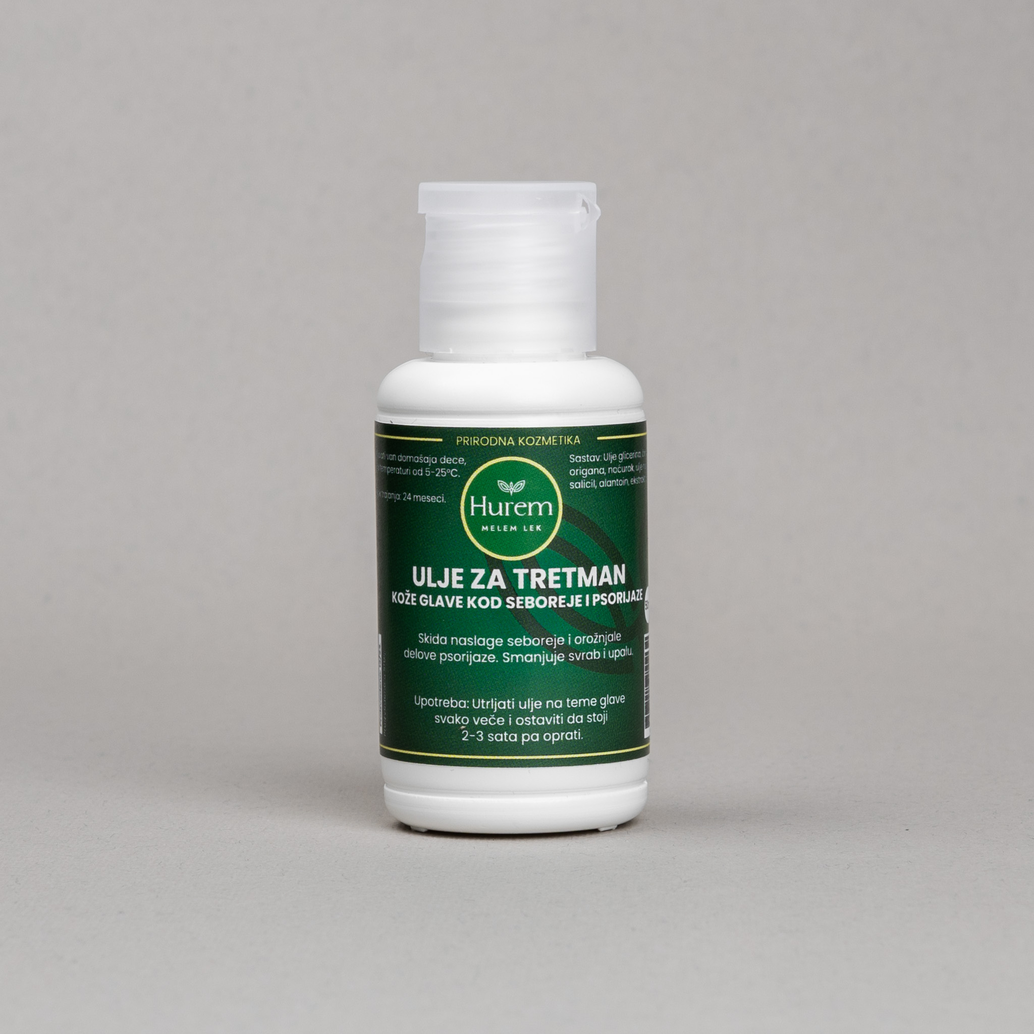 Ulje za tretman kože glave kod seboreje i psorijaze